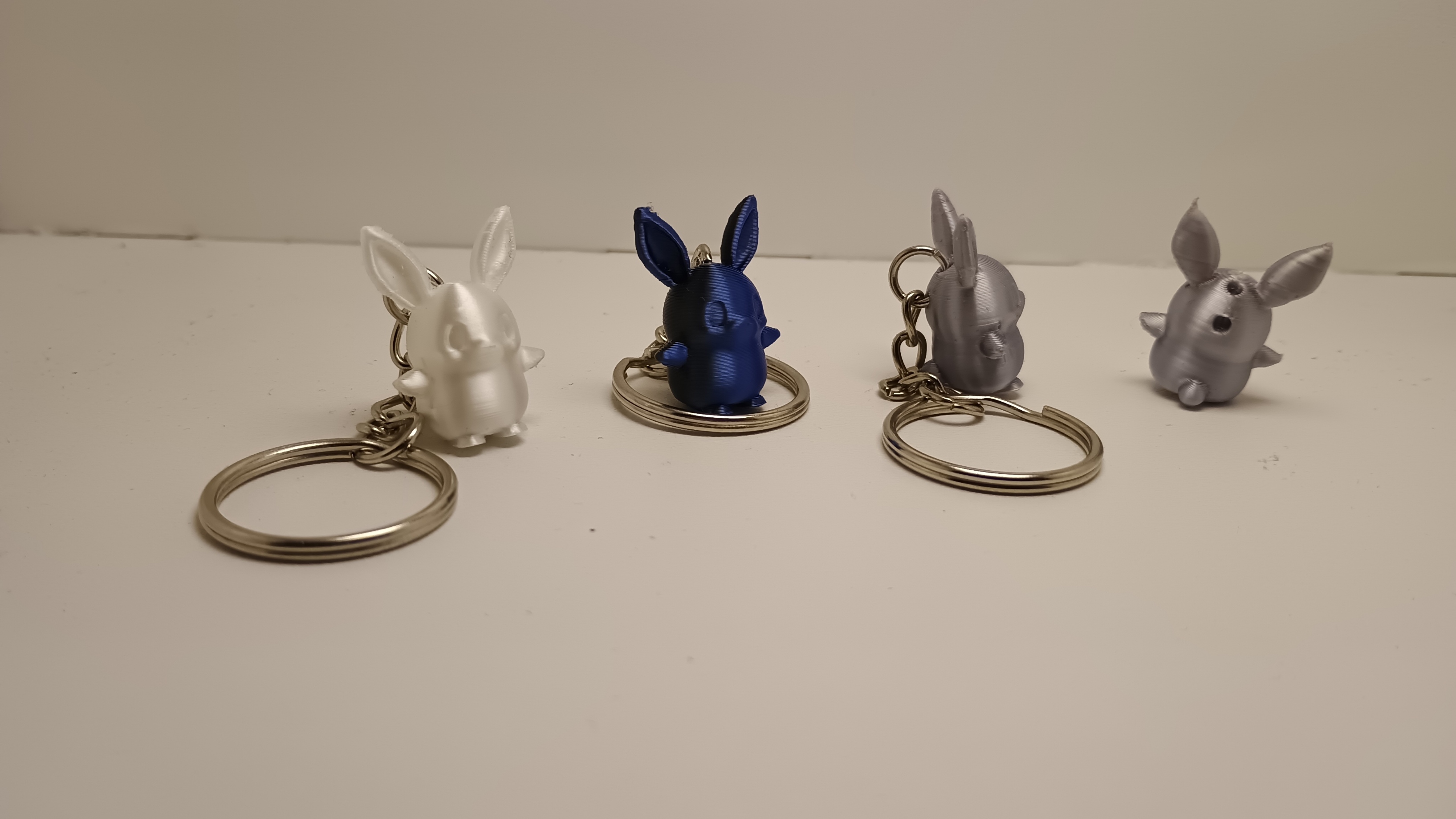 Cute Easter Bunnies Keychains