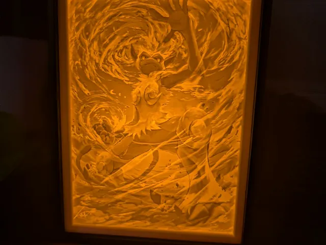 Lithophane light box