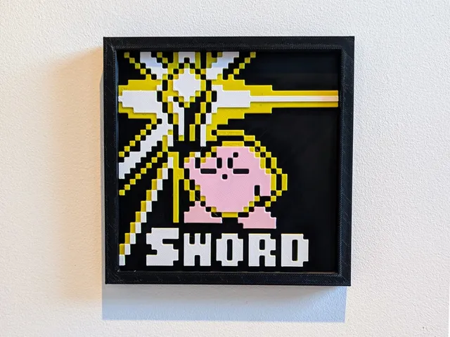 Kirby Sword Ability Wall Art