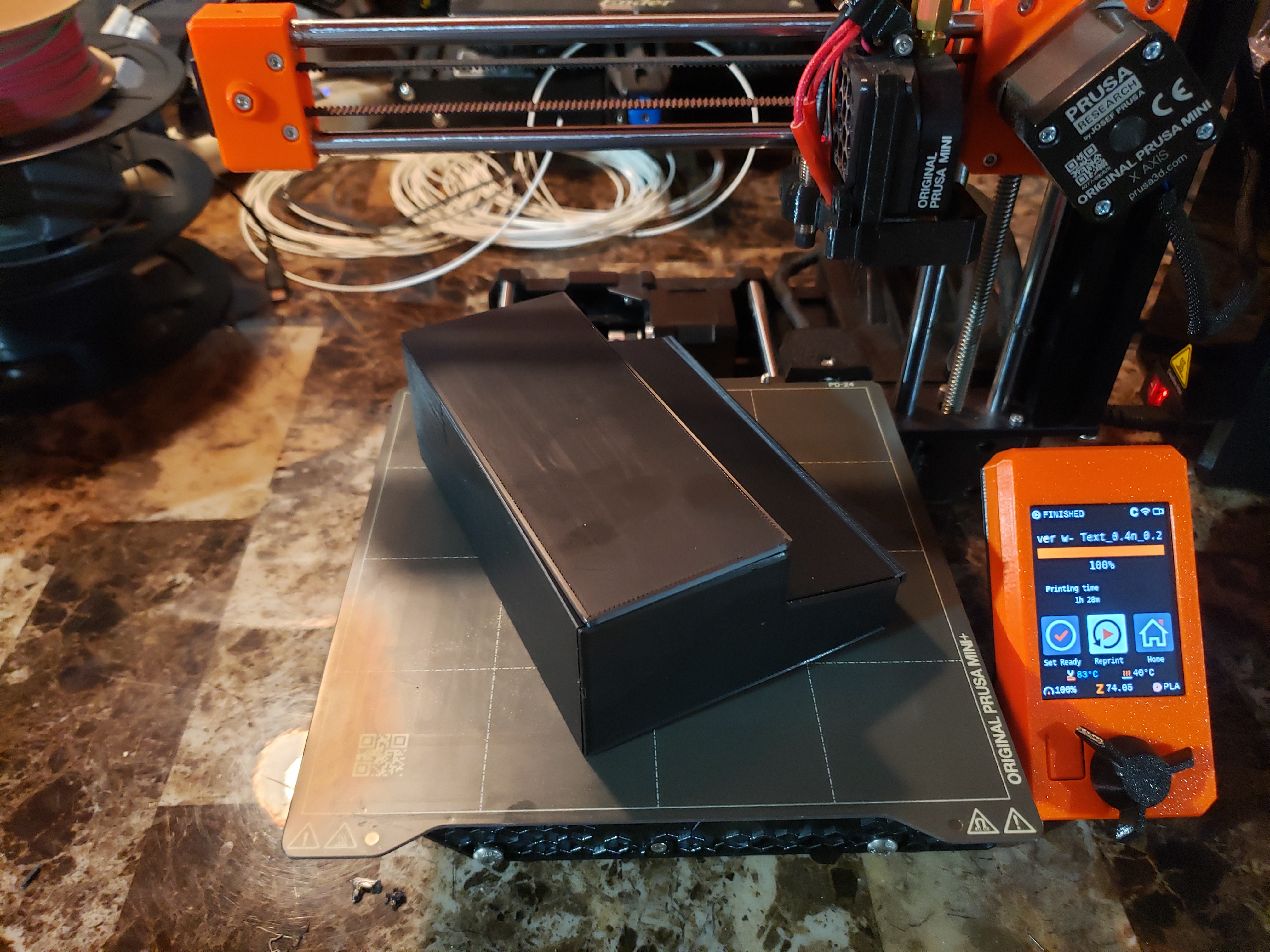 Prusa Mini+ Filament Trash Bin Cover