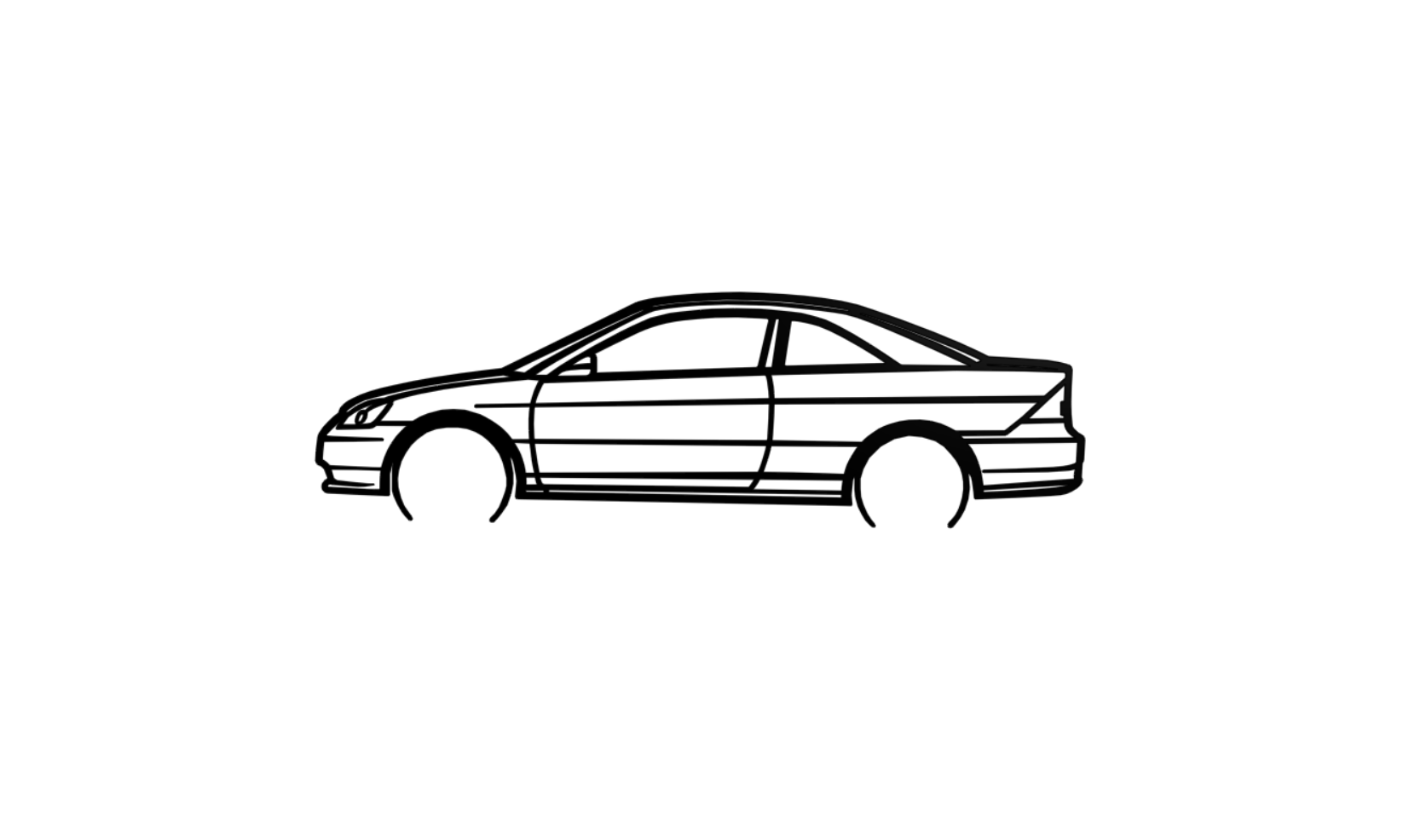 Civic Coupe Wall Art