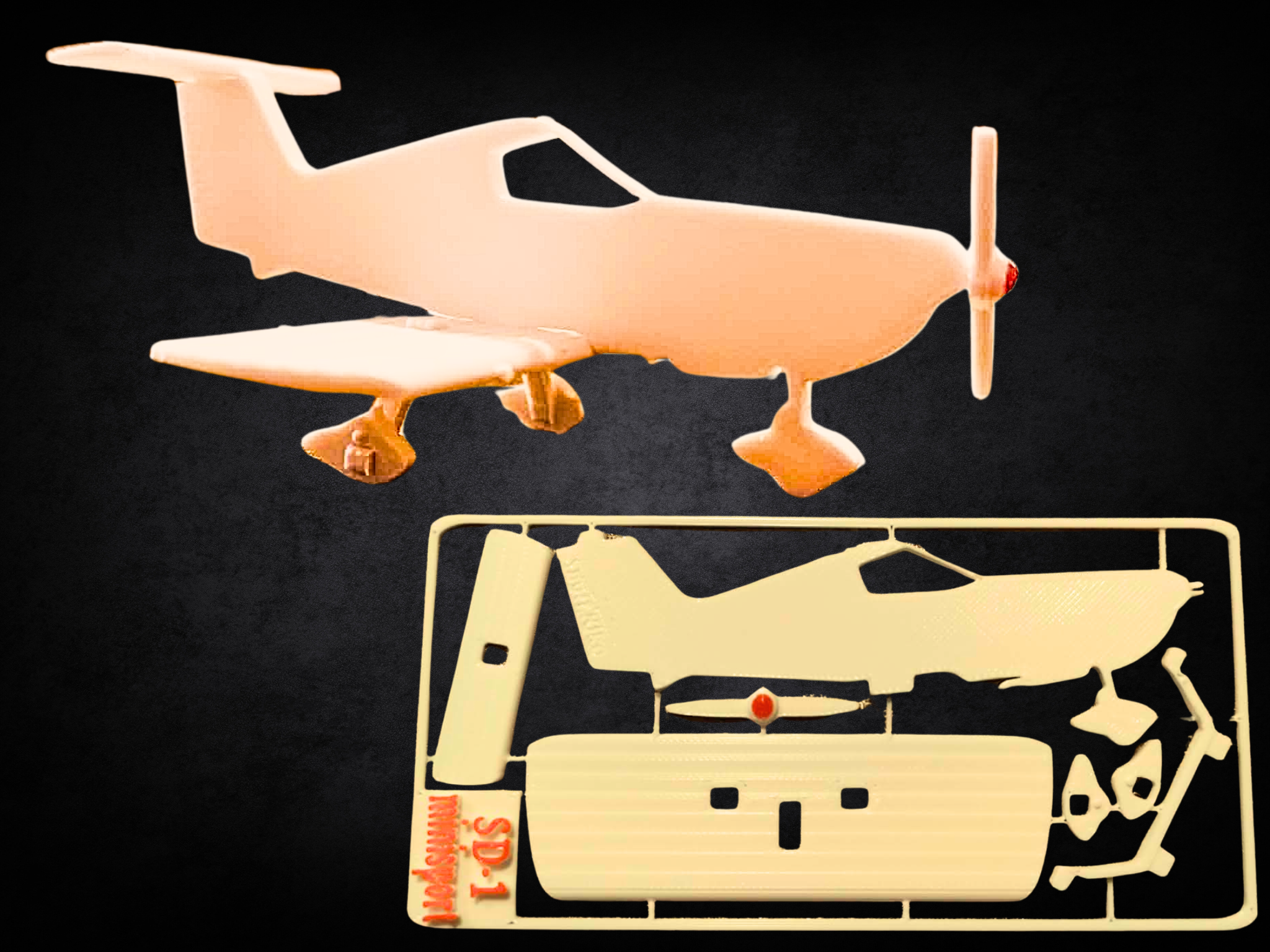 Airplane Špaček SD-1 minisport kit-card!