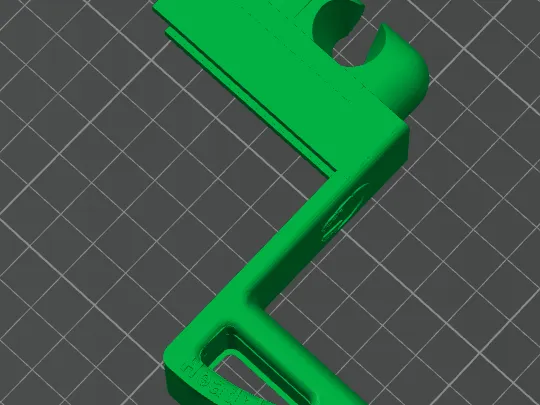 Monitor Mounted Headphone Hook with Cable holder