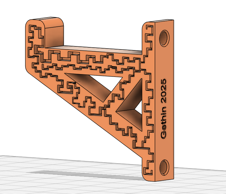 Miniatura 4 do modelo 3D Wall bag & coat hook