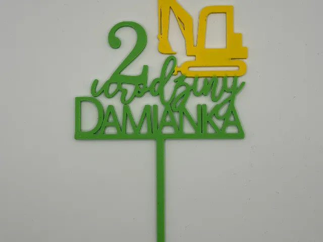 Topper - 2 urodziny DAMIANKA