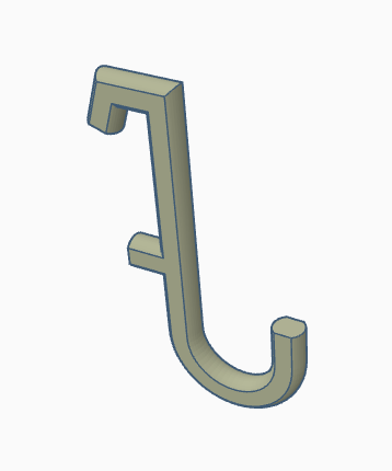 Ikea Skadis hook gebogen