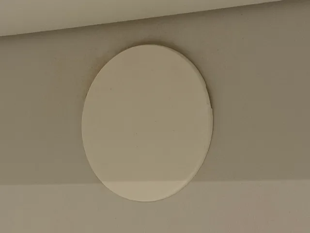 Snap-In Cover Cap for Ø51 mm Hole in 4 mm Cabinet Back Panel (Parametric)