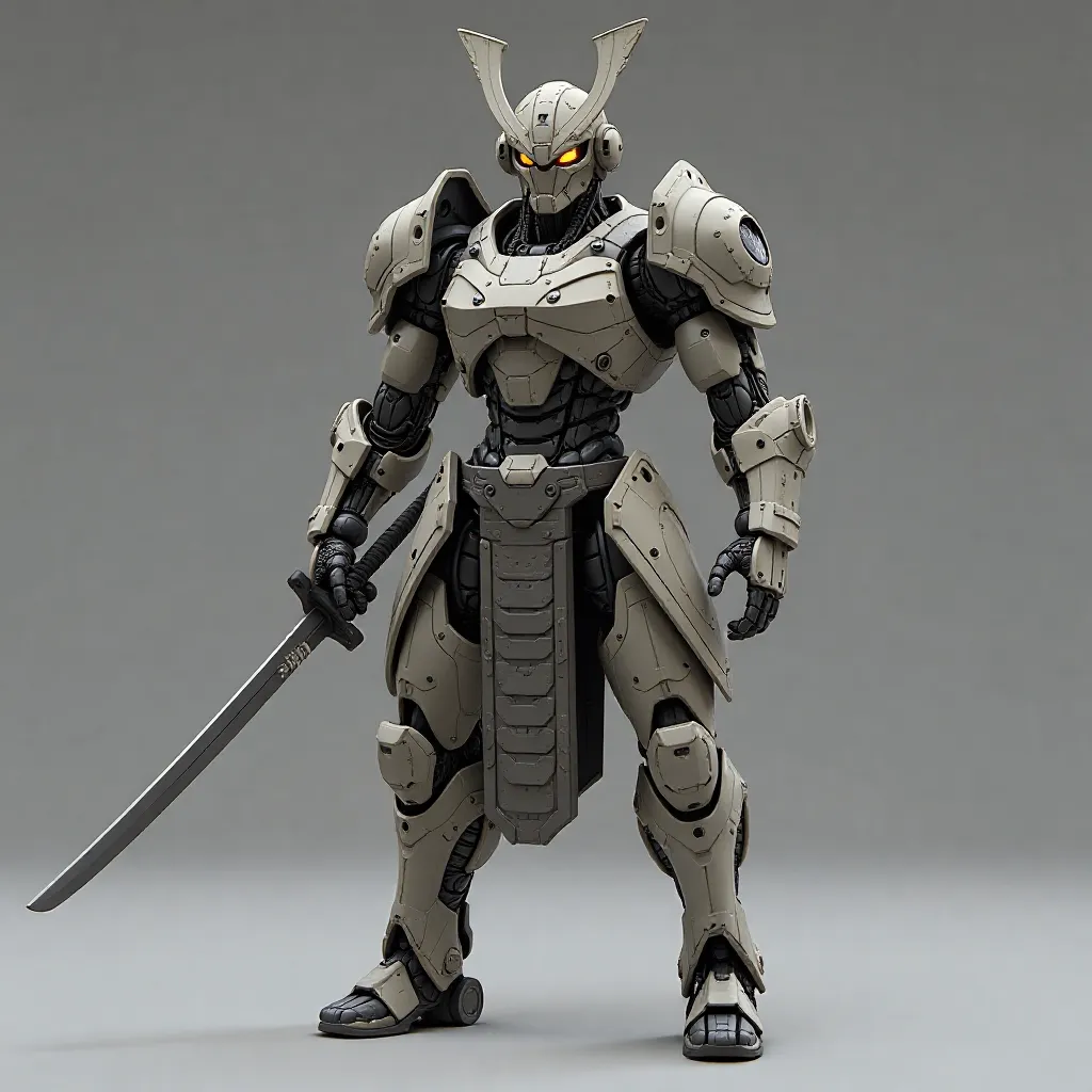 Cyber Samurai Warrior – Futuristic Mecha Figurine