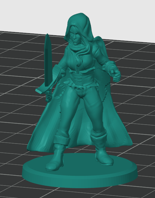 Female Rouge 3D model by Brennus
