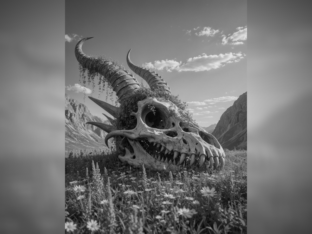 Horned Skull Hueforge