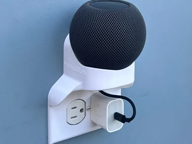 HomePod Mini Wall Mount for Duplex Outlet Landscape – Hidden Cable Management