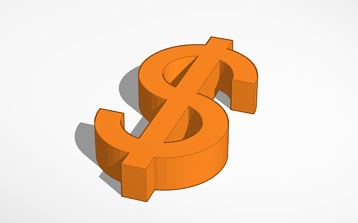 Money sign 3D model