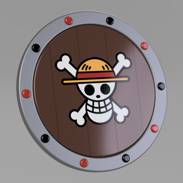 Shield Planks - Straw Hat Jolly Roger 3D model