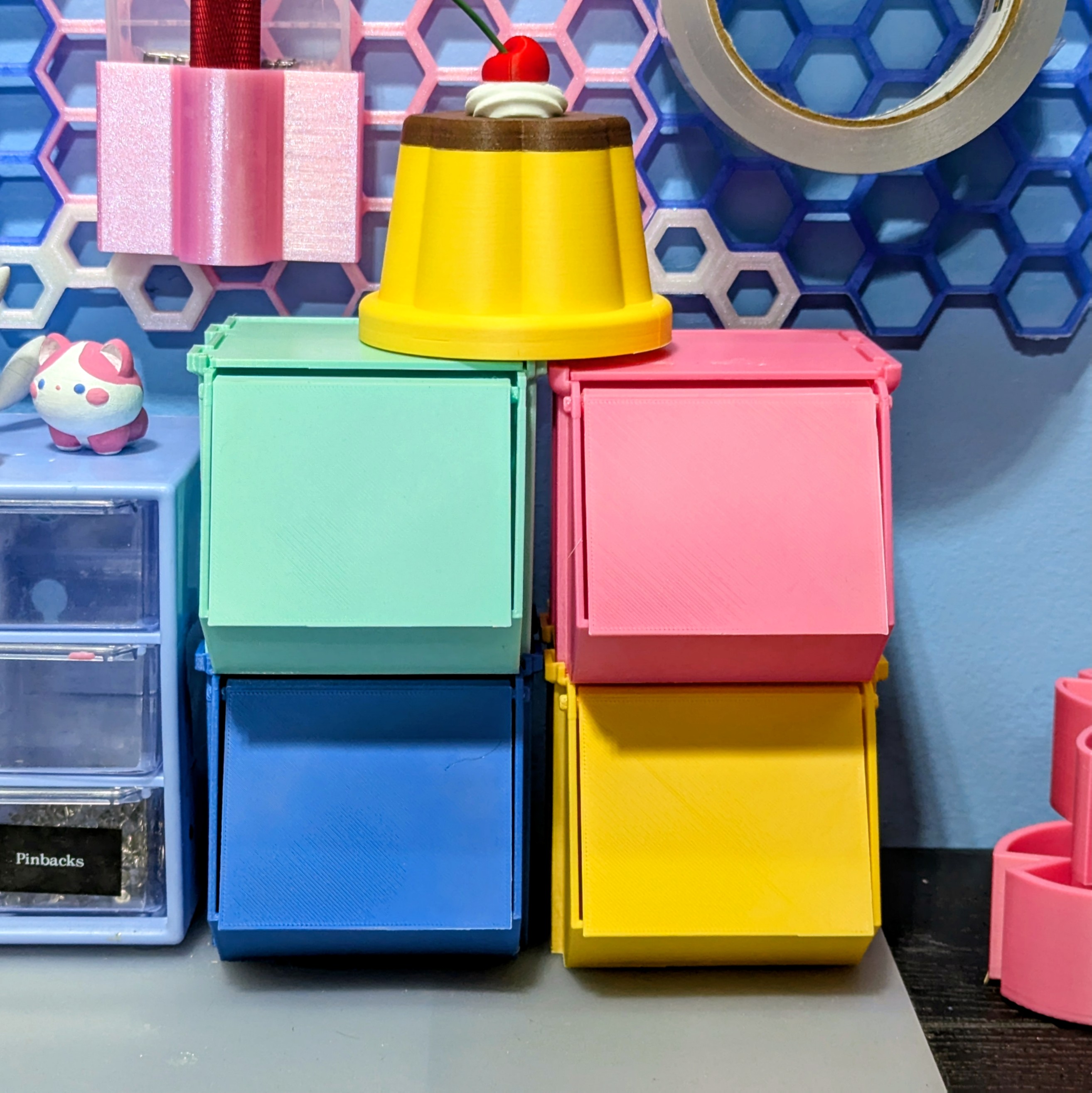 Small Stacking Desk Boxes