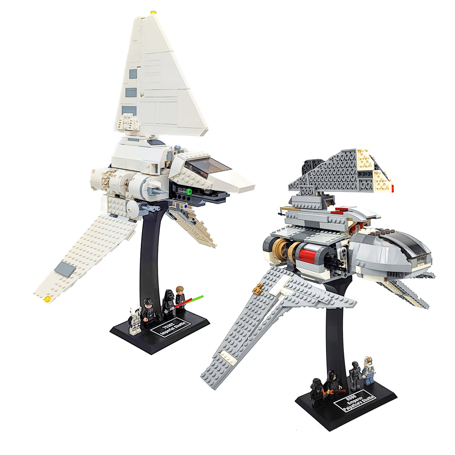 Display Stand for LEGO Star Wars Imperial Shuttle 75302 / 75094 / 7166 / 8096 Palpatine Shuttle / 8019 Republic Shuttle