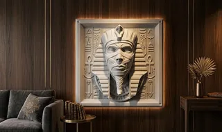 Egyptian Pharaoh Mummy 3D Wall Art