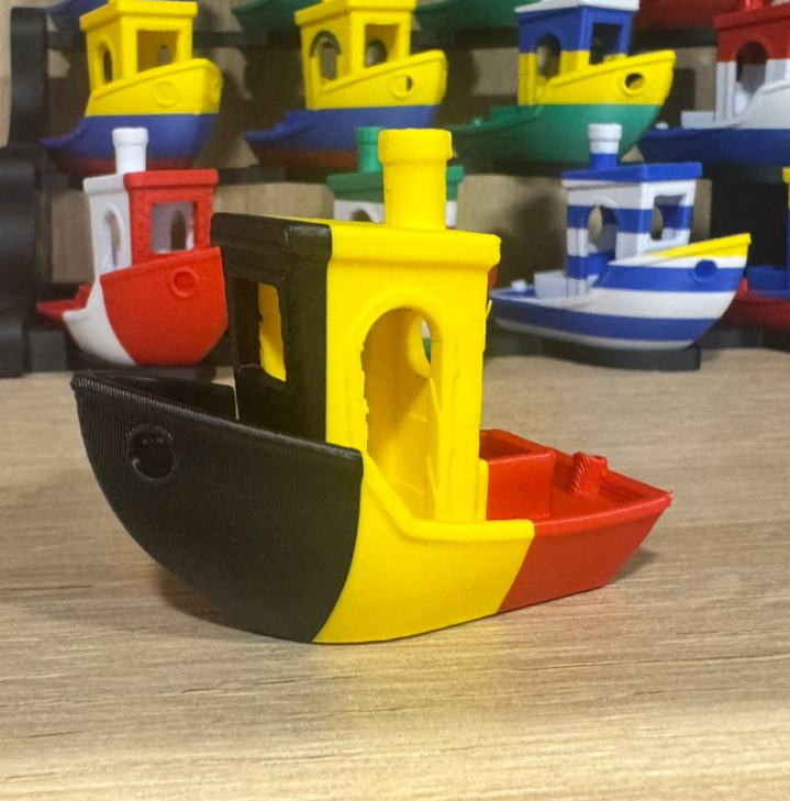 Belgian Benchy Flag 3D model