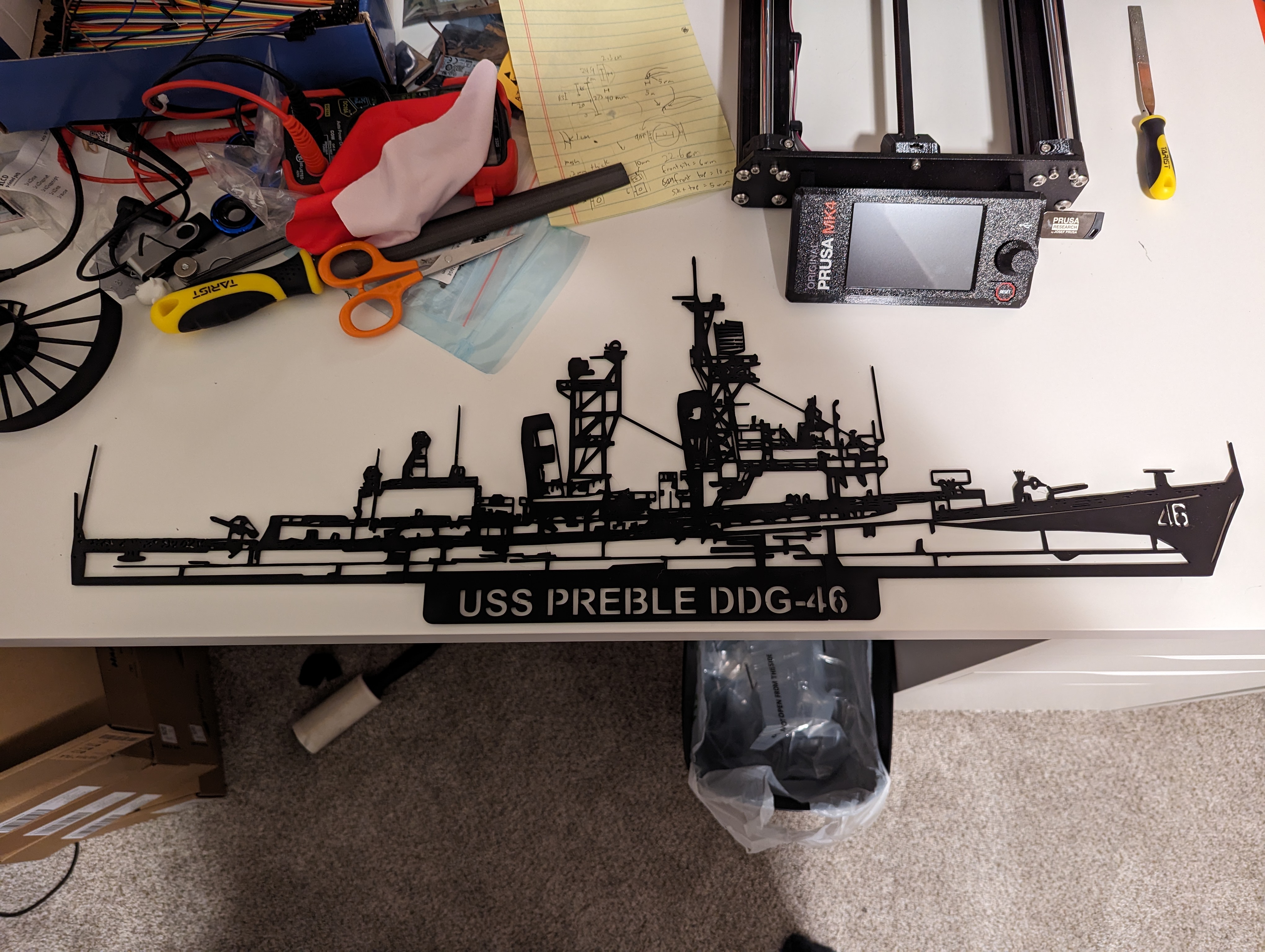 USS Preble DDG-46 silhouette