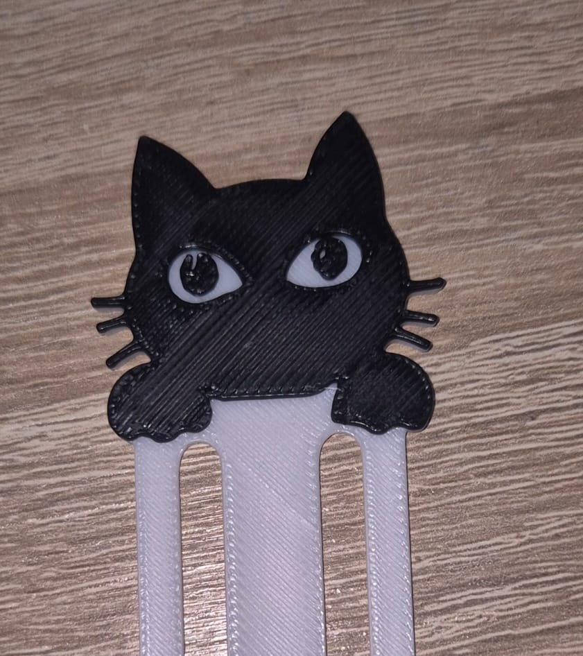 Cat Bookmark Clip – Cute & Practical 3D Printable Bookmark (Fast Print!)