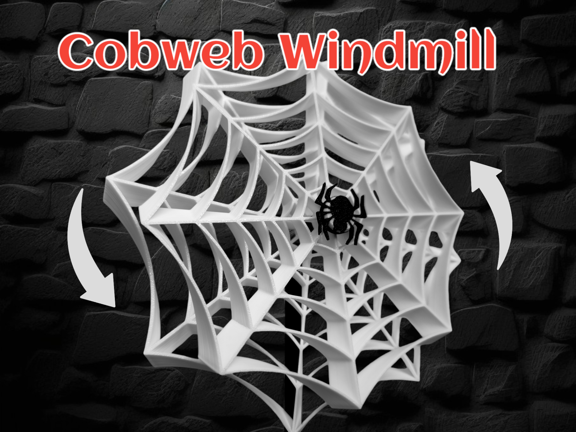 Spider Cobweb Windmill for Halloween