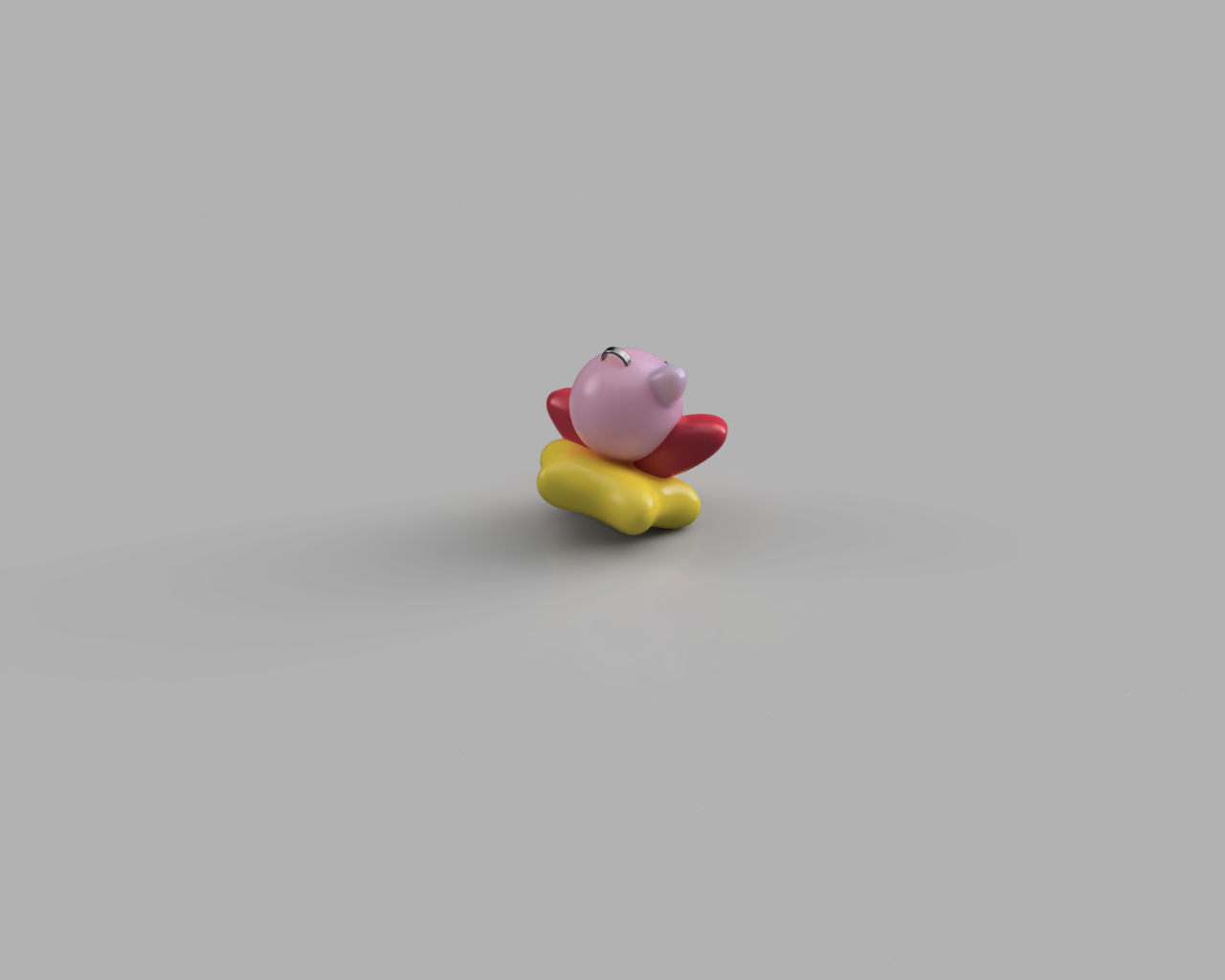 Miniatura 2 do modelo 3D Kirby Keychain