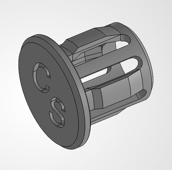 Handlebar End Plug 3D model by Concept Solid