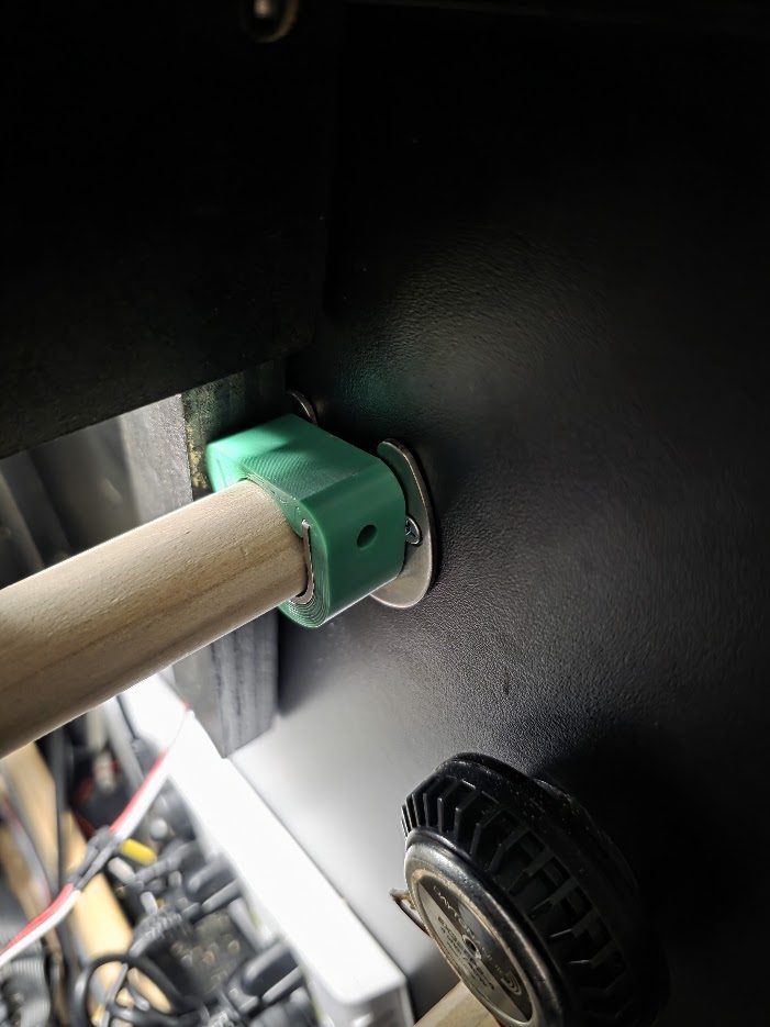 Virtual Pinball Dowel Spin-Safe Bracket Adapter (PinballCabinet.com Flatpack Compatible)