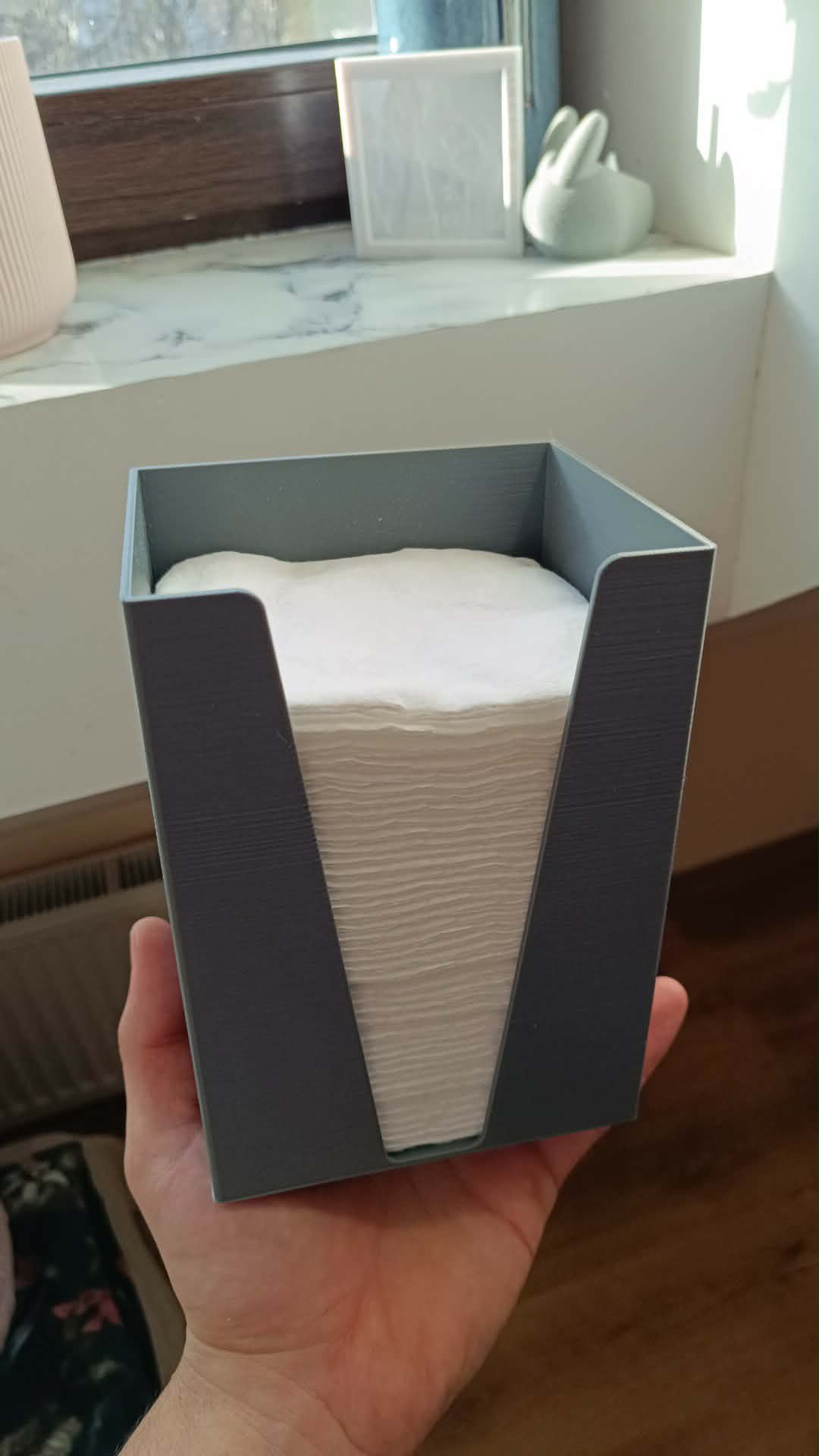 Rectangle cotton pads container
