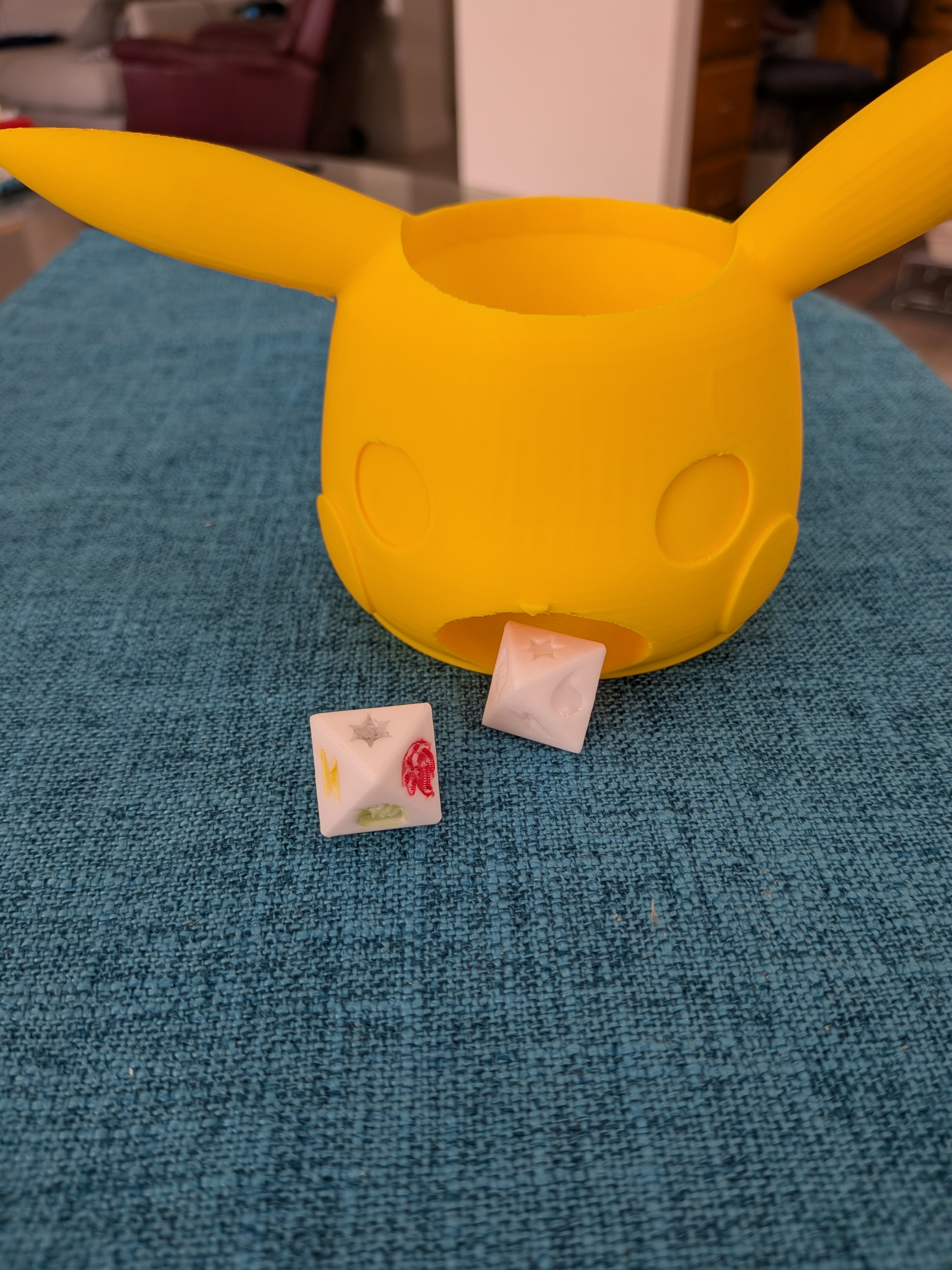 Pikachu Dice Tower for fan-made Pokémon Wingspan