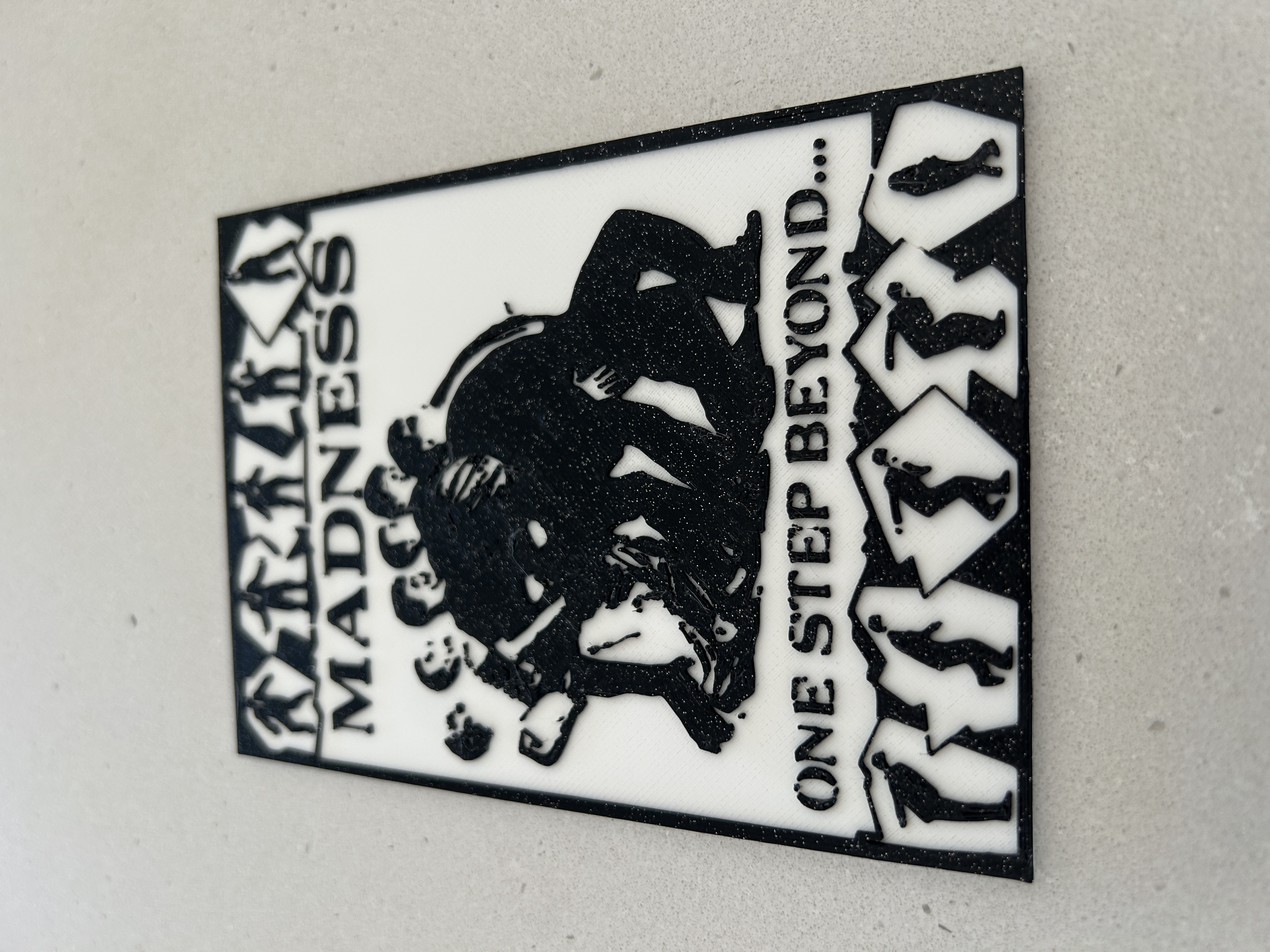 Madness - One Step Beyond poster art in 3D