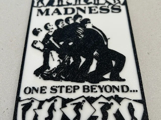 Madness - One Step Beyond poster art in 3D