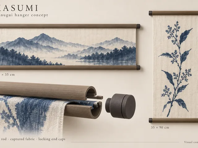 Kasumi — Modular Tenugui & Fabric Wall Hanger