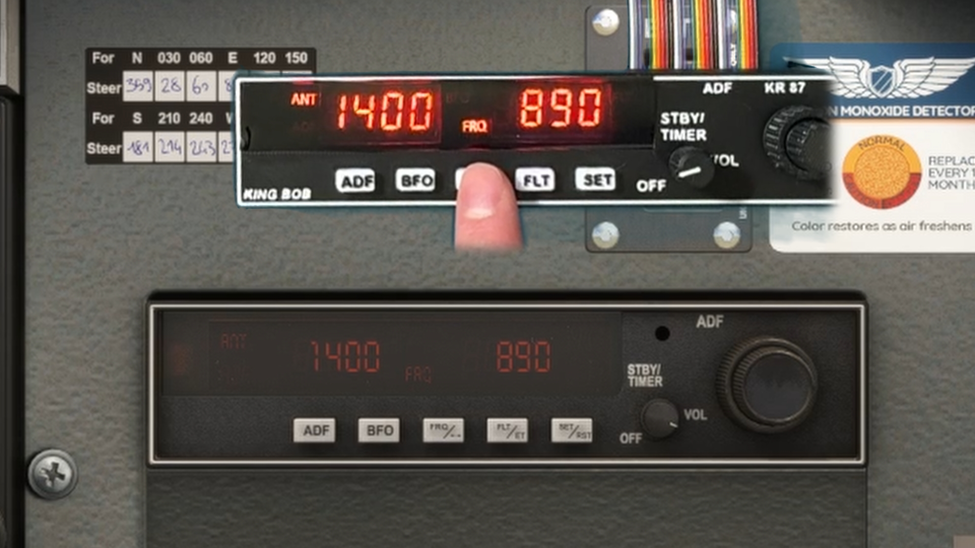 KR87 ADF Radio for Flight Simulator