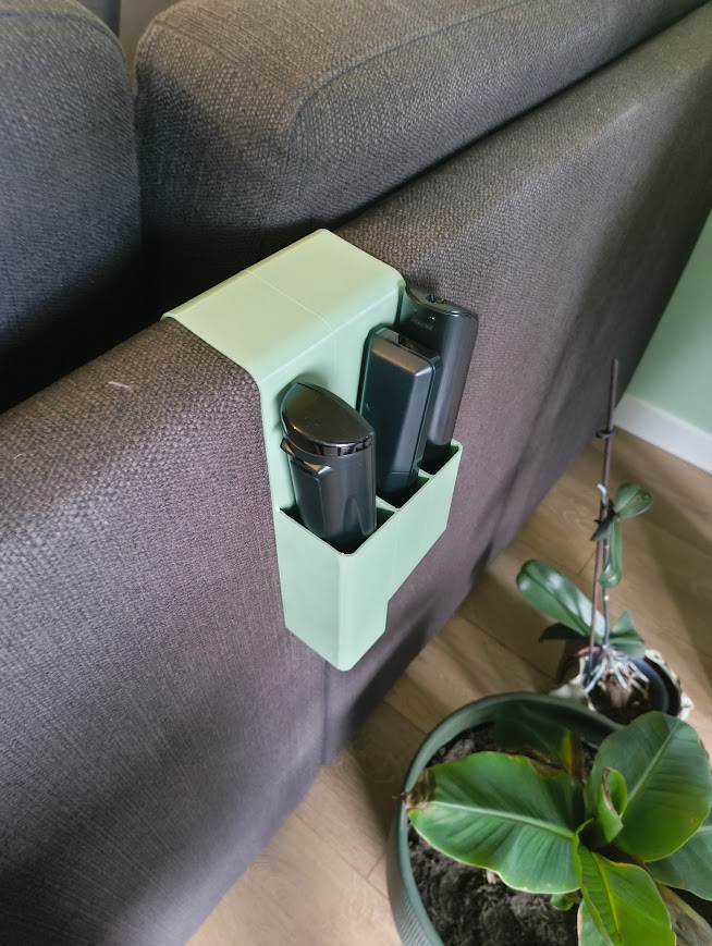 Remote control holder for on a couch