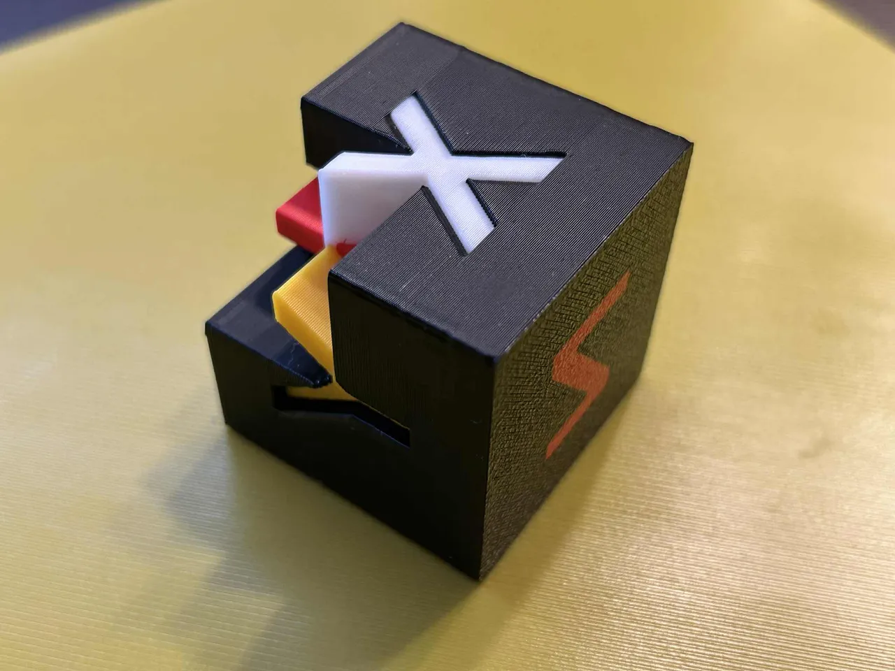 Test cube 20x20x20mm for snapmaker U1 to print with 4 color by