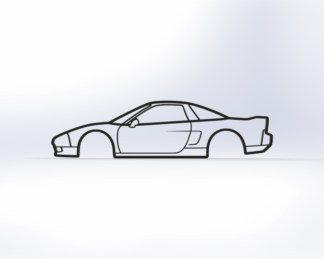NSX First Gen 2D Wall Art Honda/Acura