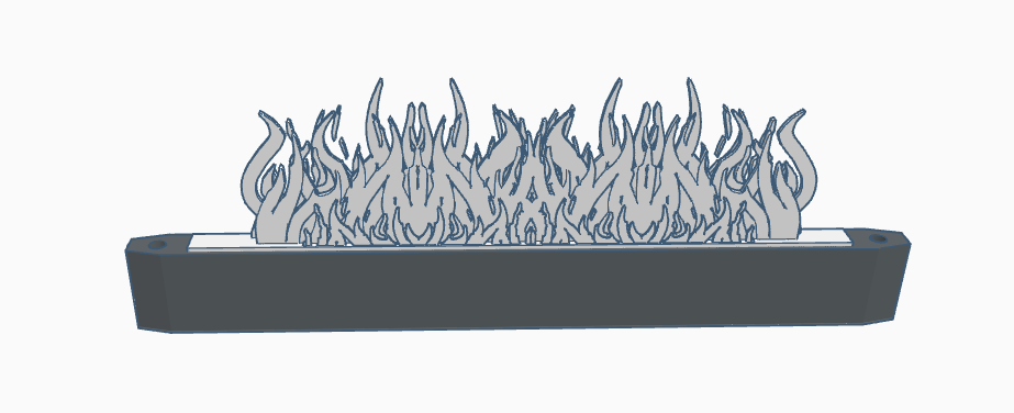 Dominator Titanium Top Bar Flames