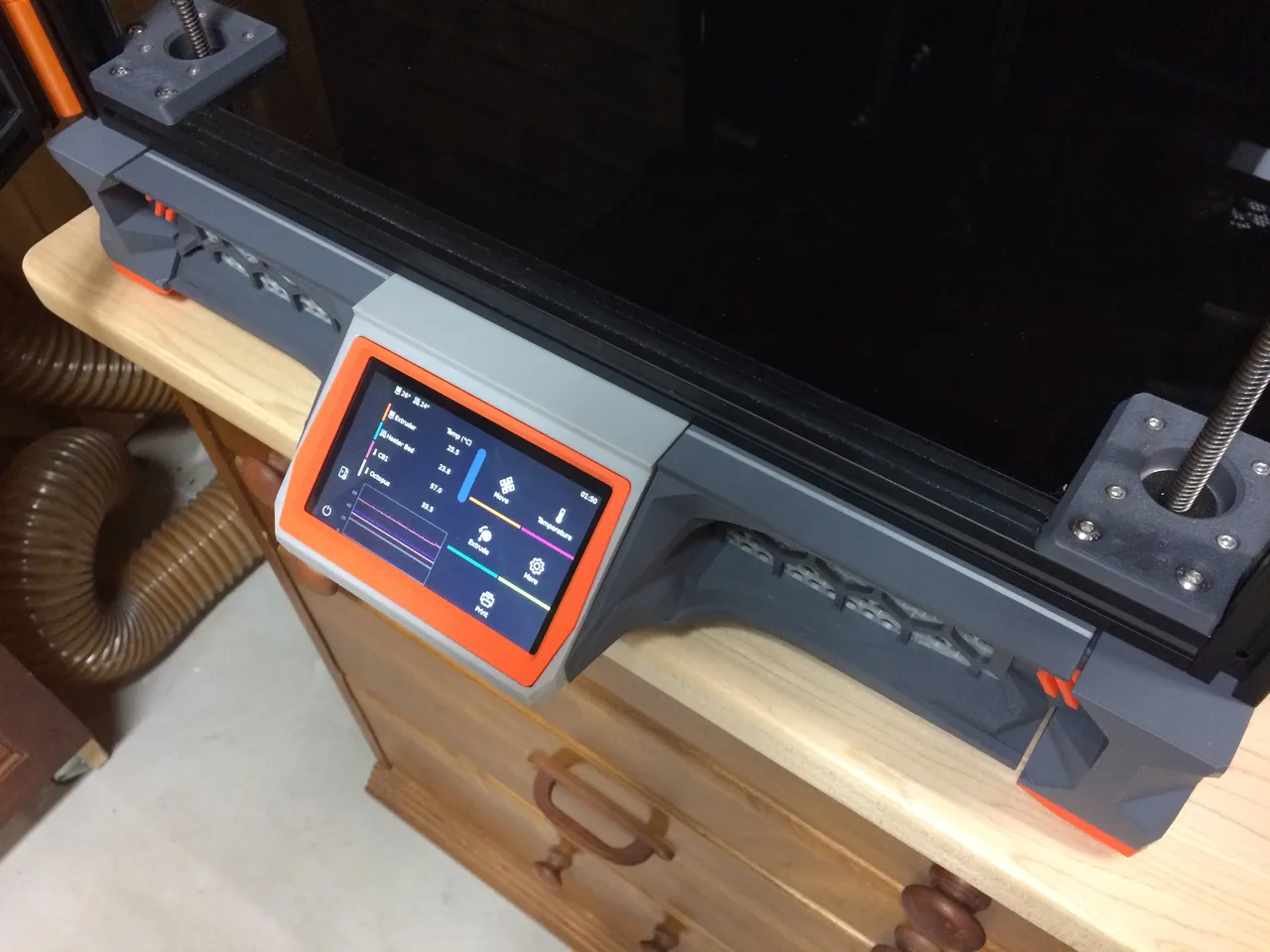 Voron Trident 350 w/Clicky Clack door Front Stealth Skirts