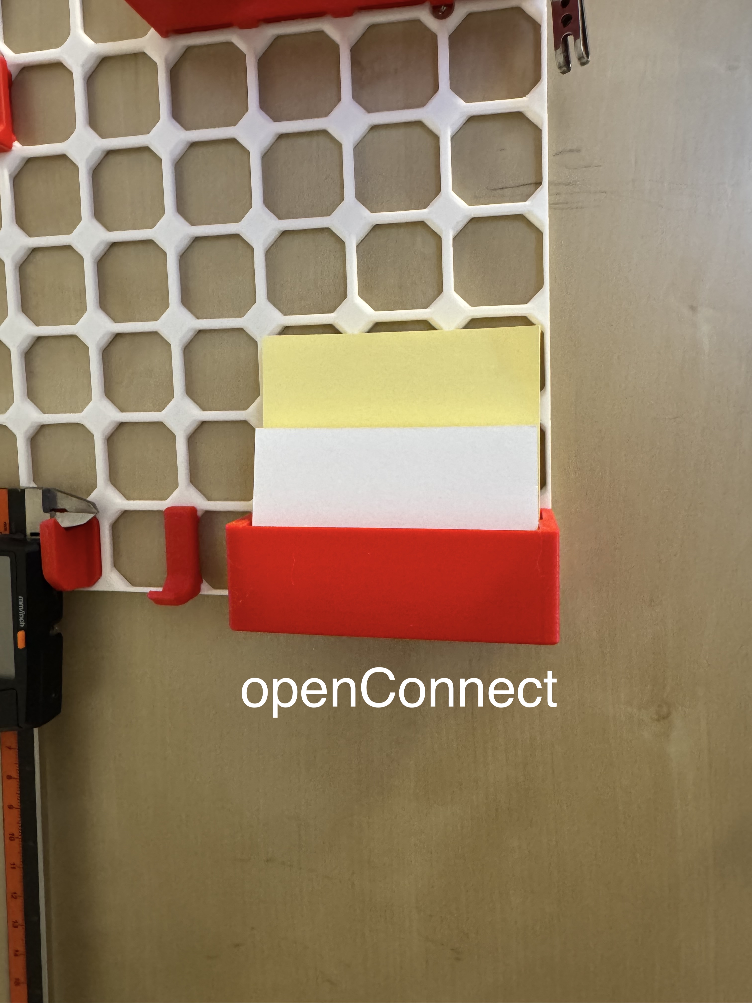 Post-It card and index card holder for openGrid
