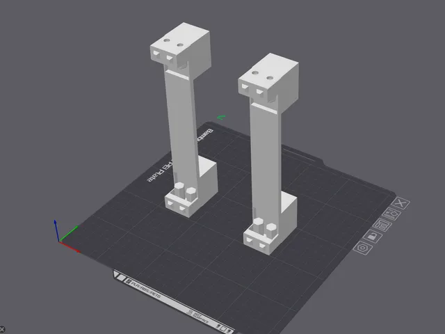 Bottom feet (30mm tall feet) with built-in caps