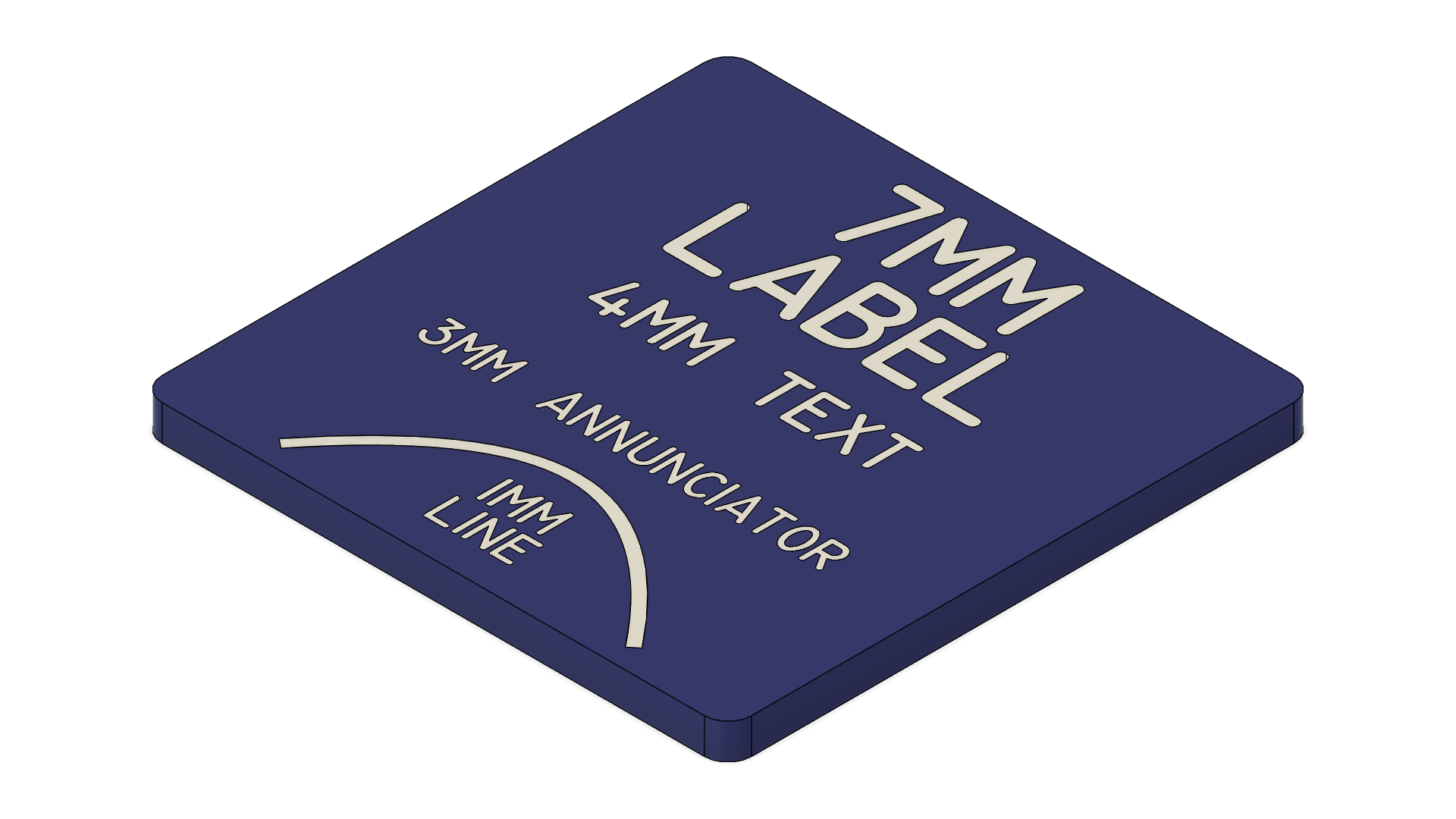 Airbus Style Text & Backlight Test Badge