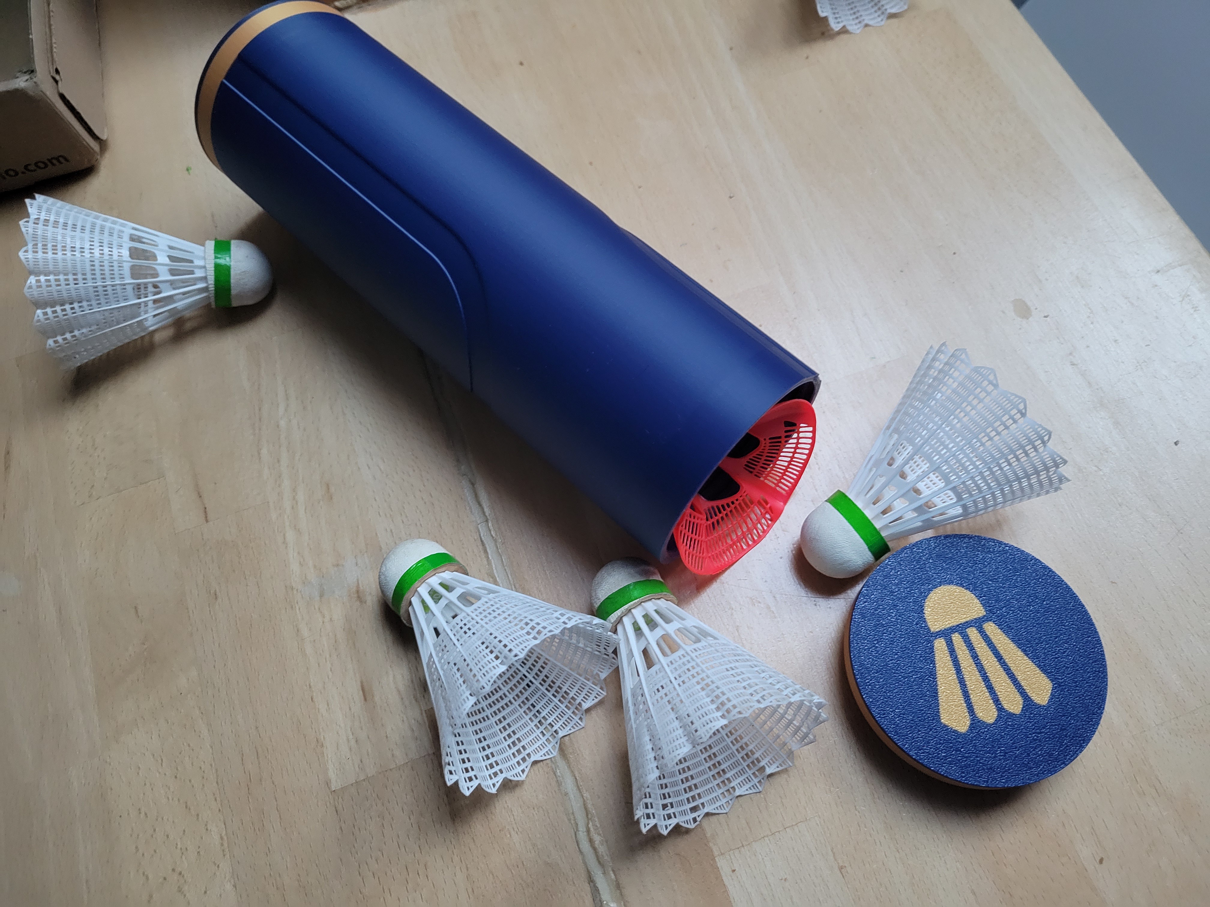 Badminton shuttlecock box
