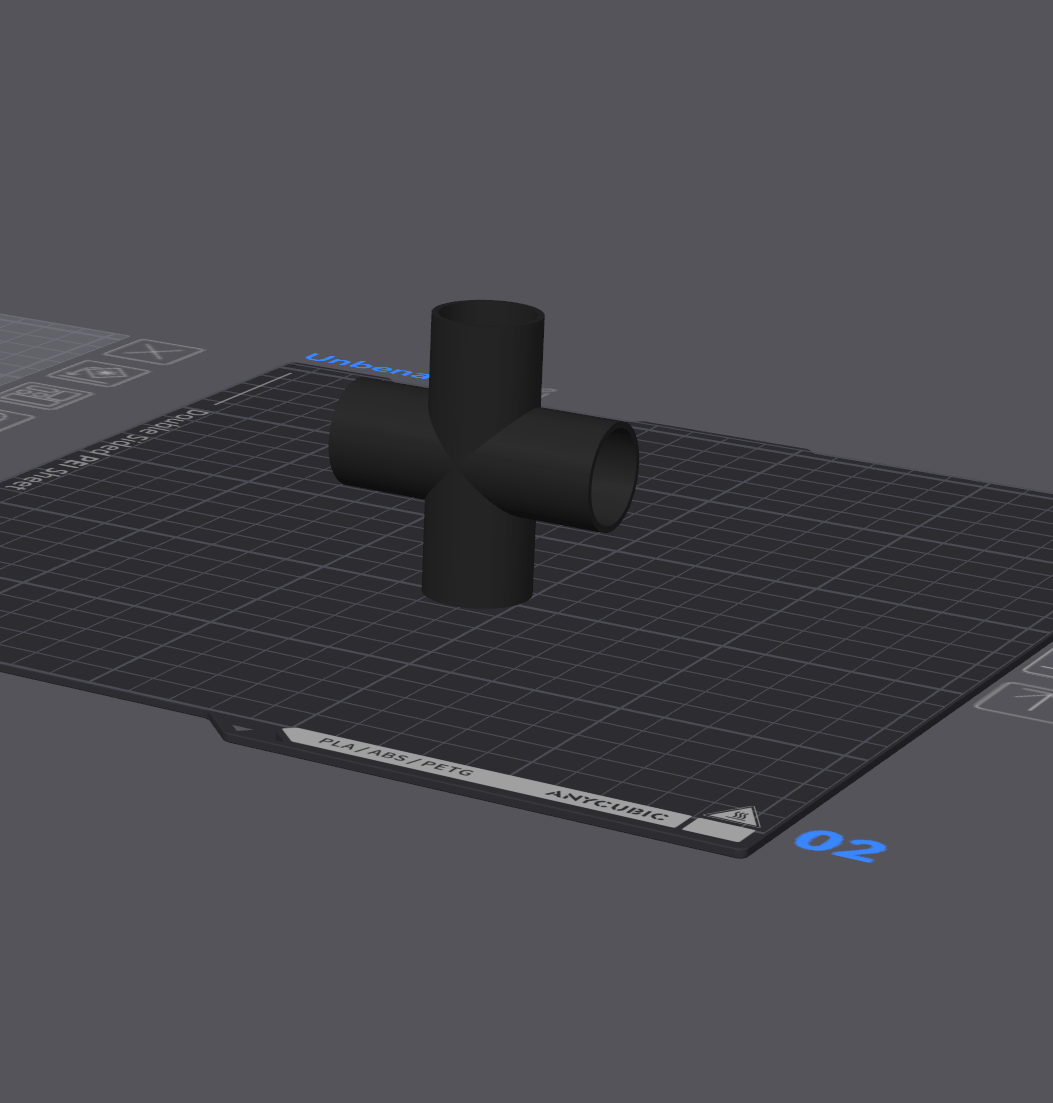 4-Way Adapter 3D model