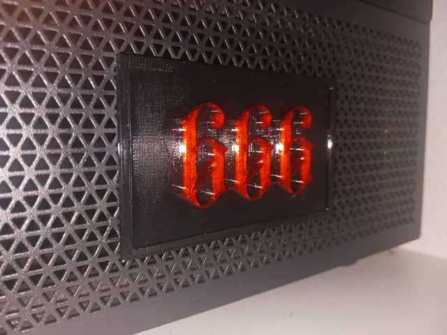 666 Plate (Demonic/Devilish/Satanic/Evil Stuff)