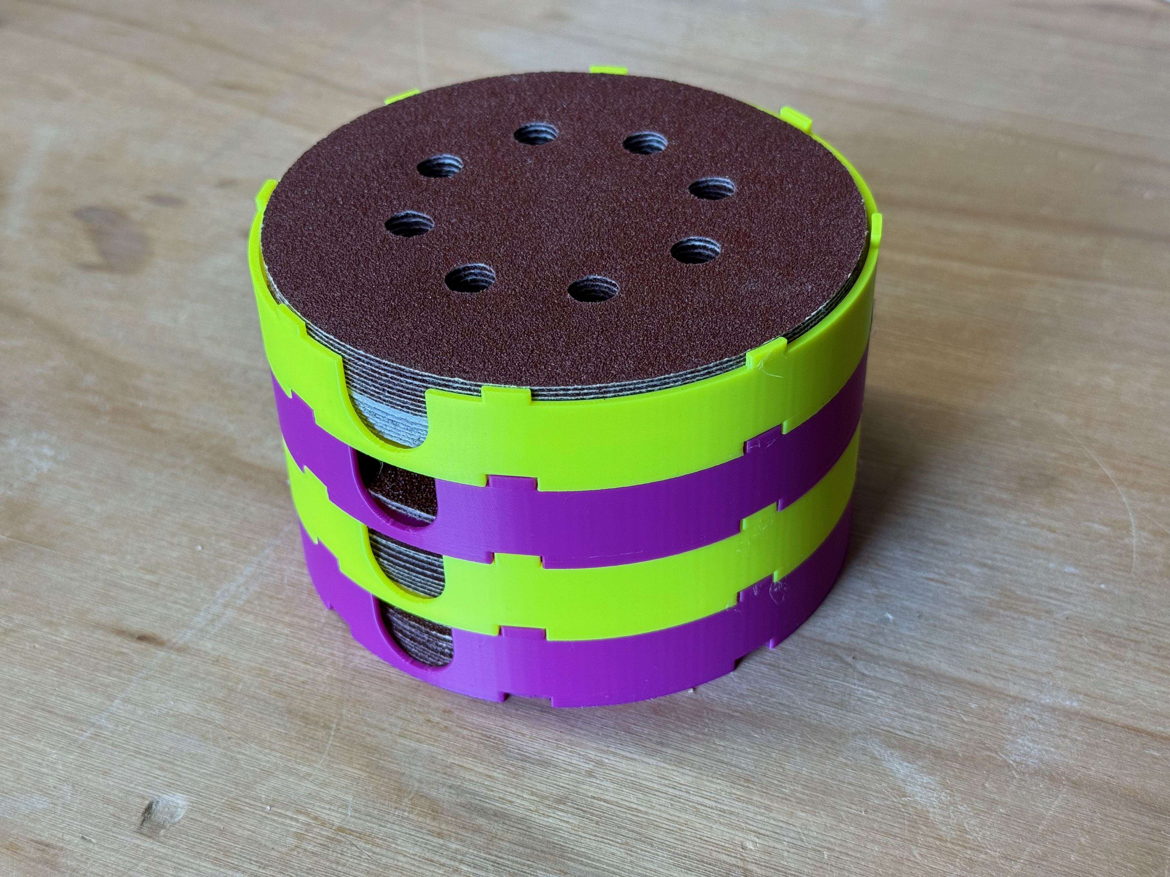 Miniatura 2 do modelo 3D Random Orbit Sander Disc Stackable Storage Tray