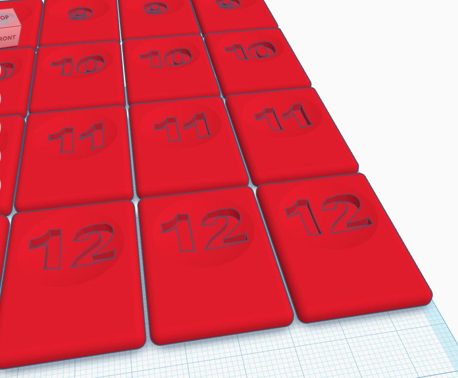 Rumikub Tiles/Pieces (1-13 x 4)