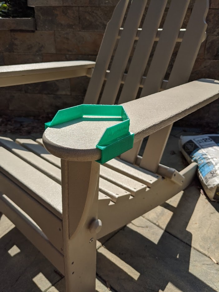 Bevvy Adirondack Chair Beverage Holder by tommck Download free STL
