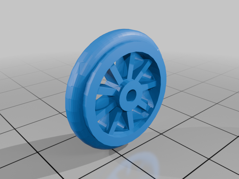 Spoked Wheel / Speichenrad, 2mm axis (Brio compatible)