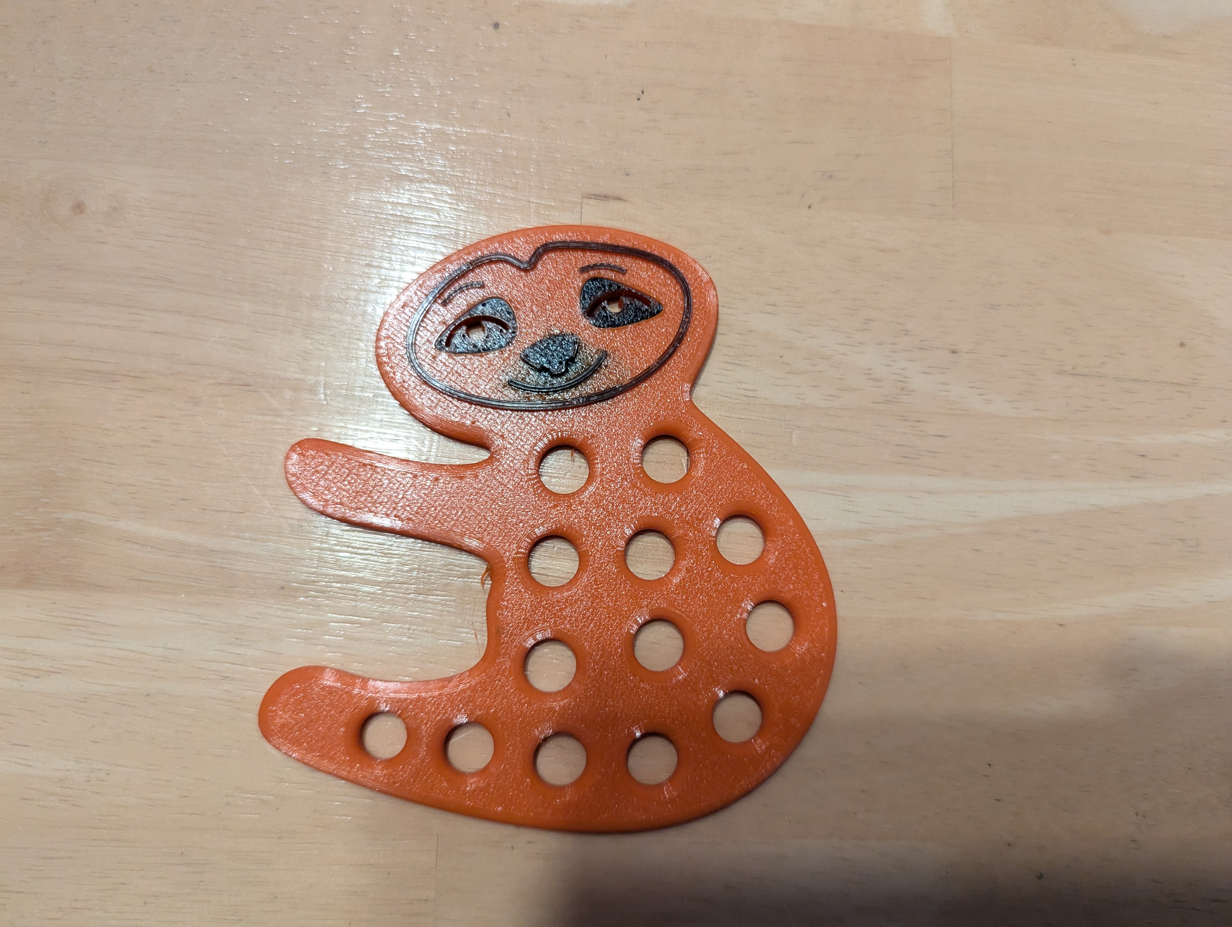 Cross Stitch Floss organizer - Sloth