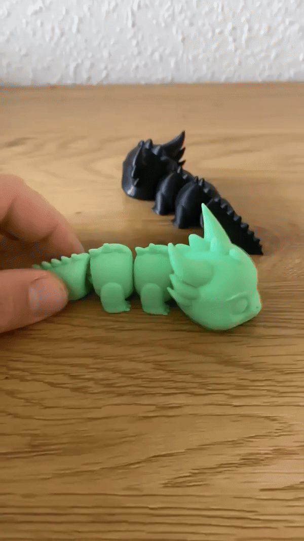 Toonish baby dragon (Flexi / Articualated)